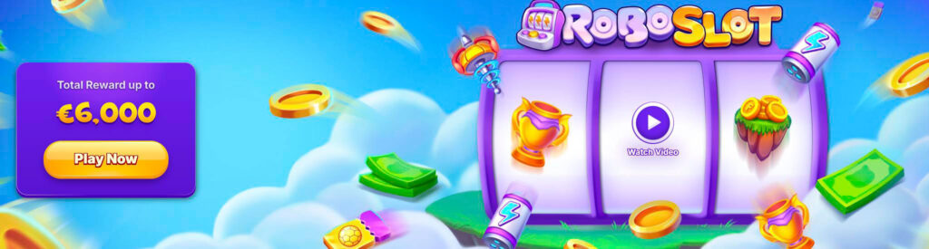 roboslots robocat casino banner