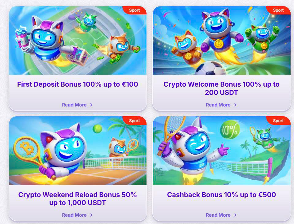 sport bonus robocat casino